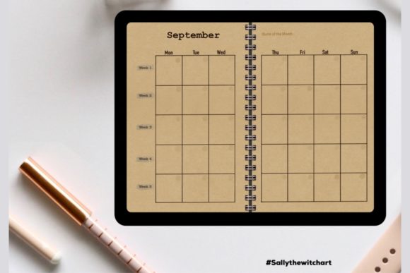 Download Monthly Planner, Undated Planner - Monthly planner Collection