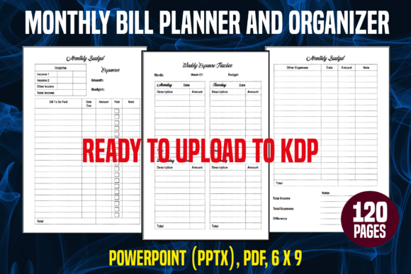 Download Monthly Bill Planner and Organizer - Premium Bundle