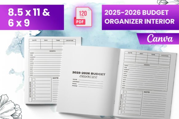 Download 2025-2026 Budget Organizer Interior (KDP - Budget organizer Collection