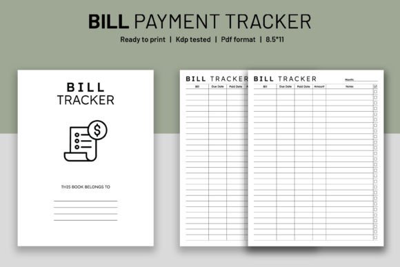 Download Bill Tracker KDP Interior - Premium Resources