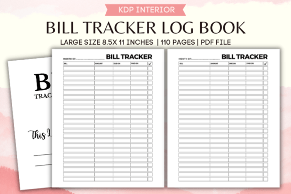 Download Bill Tracker Log Book - Premium Bundle